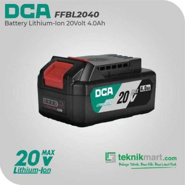 DCA FFBL2040 LITHIUM BATTERY 20VOLT 4.0AH (30230200032)