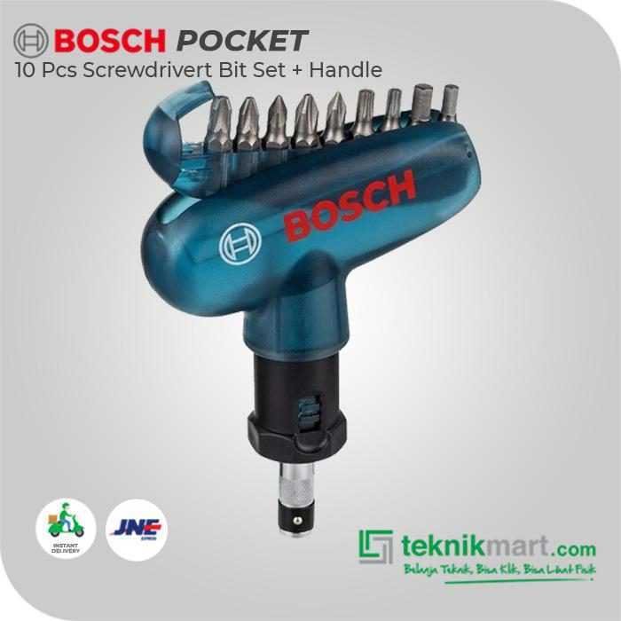 BOSCH 10 PCS SCREWDRIVER BIT SET + POCKET - Image 3