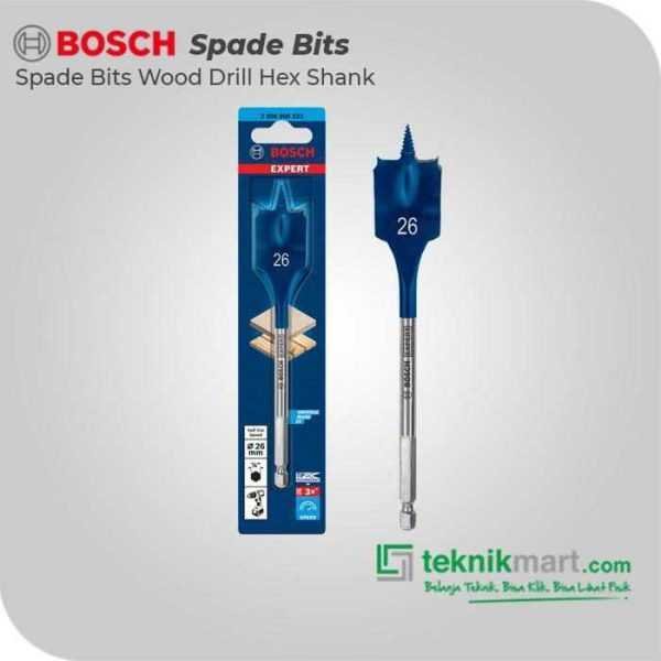 BOSCH SPADE BITS (SELF CUT SPEED) WOOD DRILL BITS 26X152MM HEX SHANK