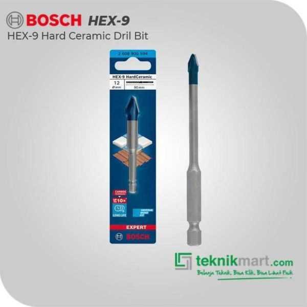 BOSCH HEX-9 HARD CERAMIC DRILL BIT 12X90MM