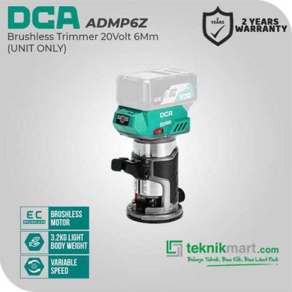 DCA ADMP6Z BRUSHLESS TRIMMER 20V 6MM (UNIT ONLY)
