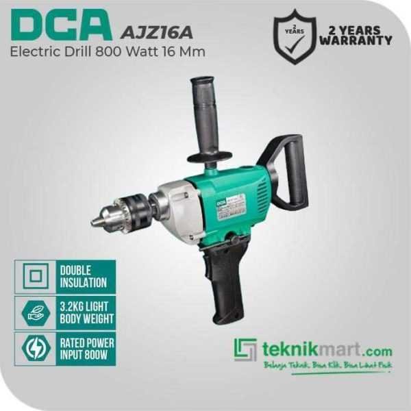 DCA AJZ16A ELECTRIC DRILL 800WATT 16MM WITH VARIABLE SPEED