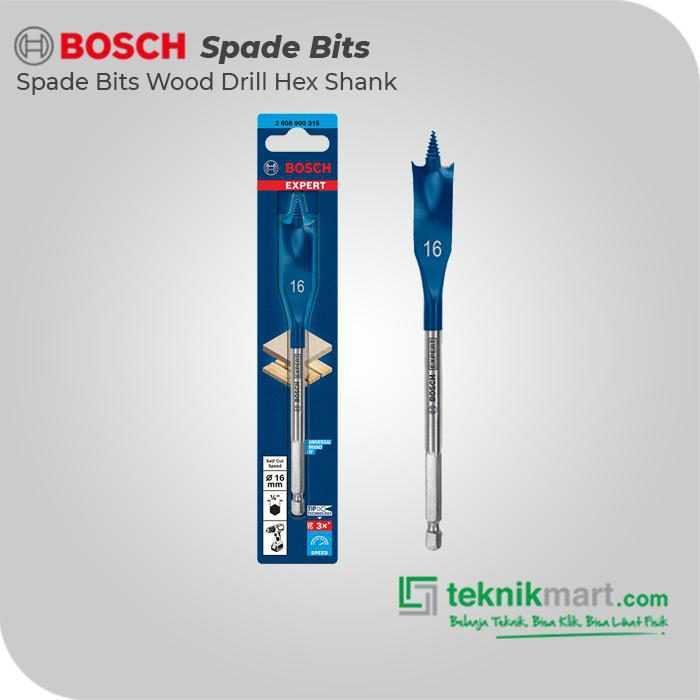 BOSCH SPADE BITS (SELF CUT SPEED) WOOD DRILL BITS 16X152MM HEX SHANK