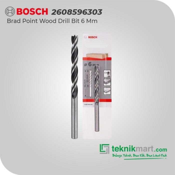 BOSCH BRAD POINT WOOD DRILL BITS 6.0 MM