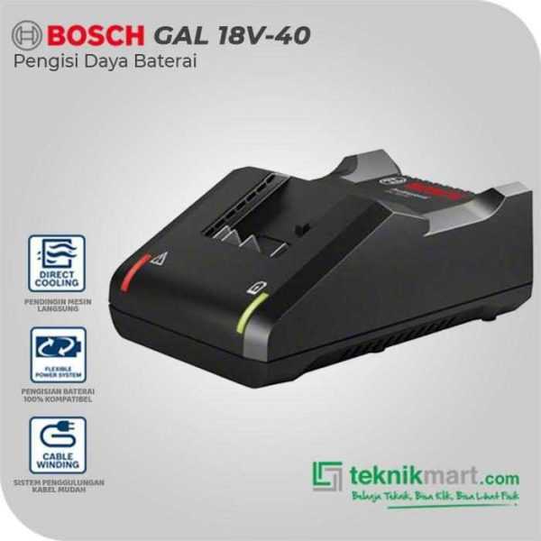 BOSCH GAL 18V-40 SOLO CHARGER 18V 6A FOR BATTERY 18 V LI-ION