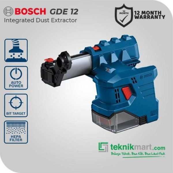 BOSCH GDE 12 DUST EXTRACTION HAMMER WITH SDS PLUS FOR GBH 185-LI