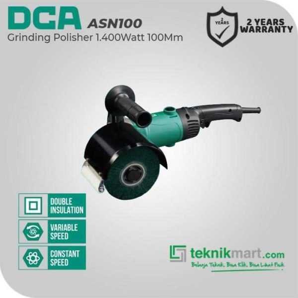DCA ASN100 ANGLE GRINDING POLISHER 1400WATT 120X100MM