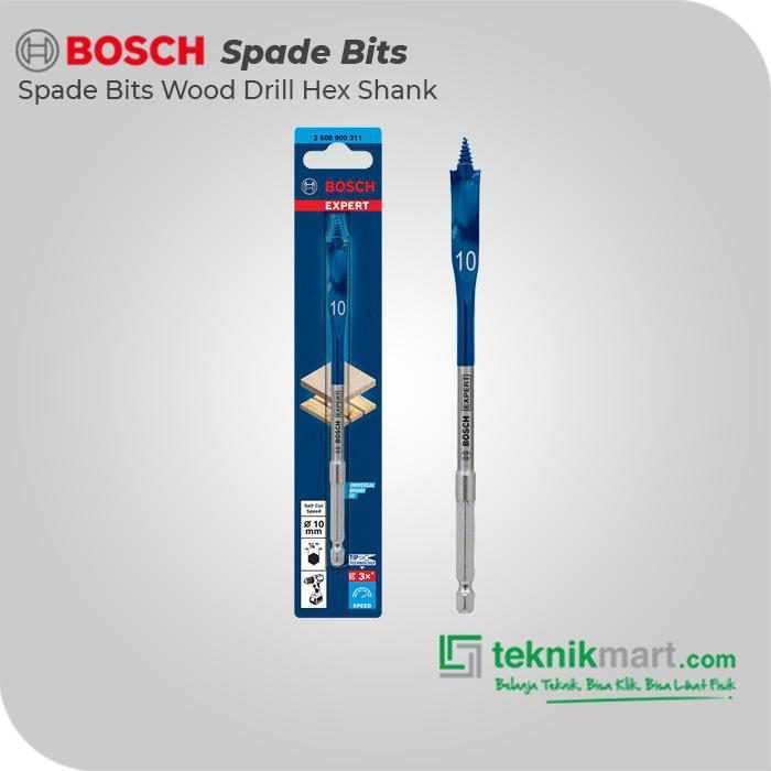 BOSCH SPADE BITS (SELF CUT SPEED) WOOD DRILL BITS 10X152MM HEX SHANK