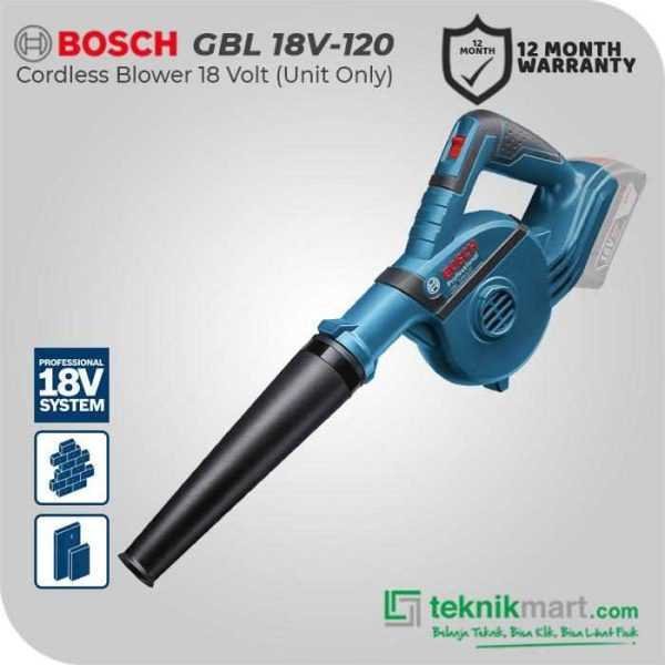 BOSCH GBL 18V-120 BRUSHLESS BLOWER 18VOLT 17000RPM (UNIT ONLY)
