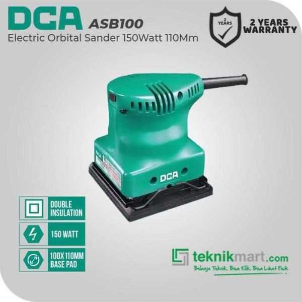 DCA ASB100 PALM SANDER 150WATT 110X100 MM