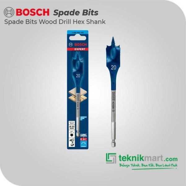 BOSCH SPADE BITS (SELF CUT SPEED) WOOD DRILL BITS 20X152MM HEX SHANK