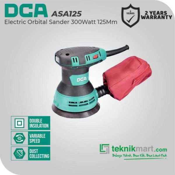DCA ASA125 RANDOM ORBITAL SANDER 300WATT 125MM