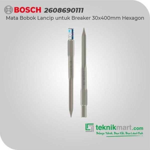 BOSCH HEX 30MM POINTED CHISELS 400MM FOR BREAKER