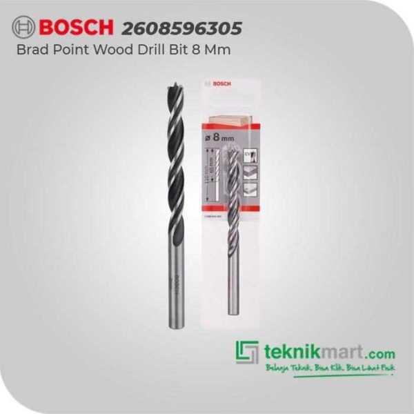 BOSCH BRAD POINT WOOD DRILL BITS 8.0 MM