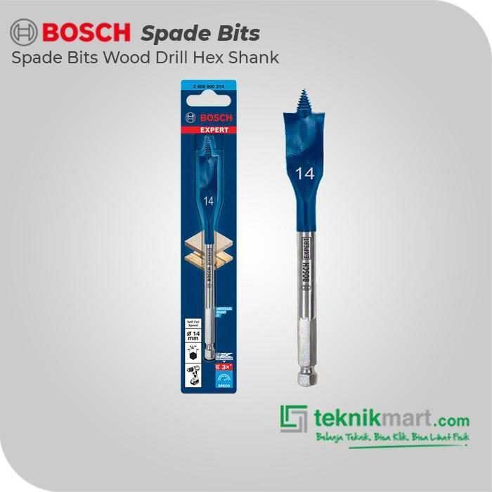 BOSCH SPADE BITS (SELF CUT SPEED) WOOD DRILL BITS 14X152MM HEX SHANK