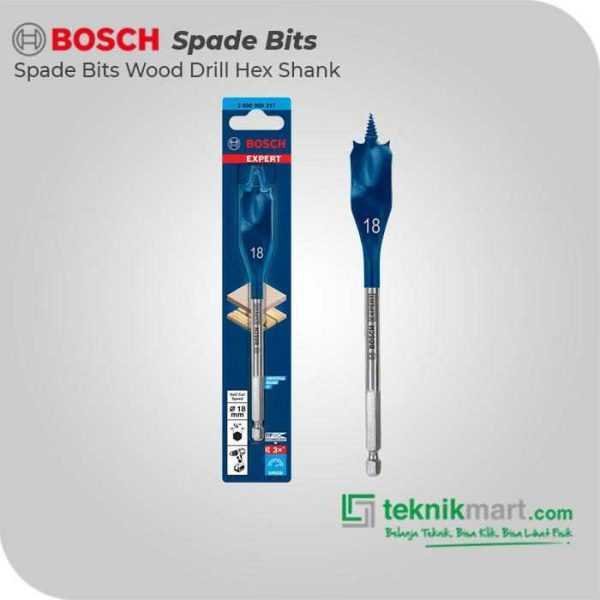 BOSCH SPADE BITS (SELF CUT SPEED) WOOD DRILL BITS 18X152MM HEX SHANK