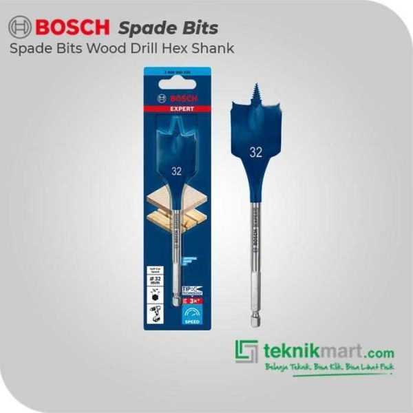 BOSCH SPADE BITS (SELF CUT SPEED) WOOD DRILL BITS 32X152MM HEX SHANK