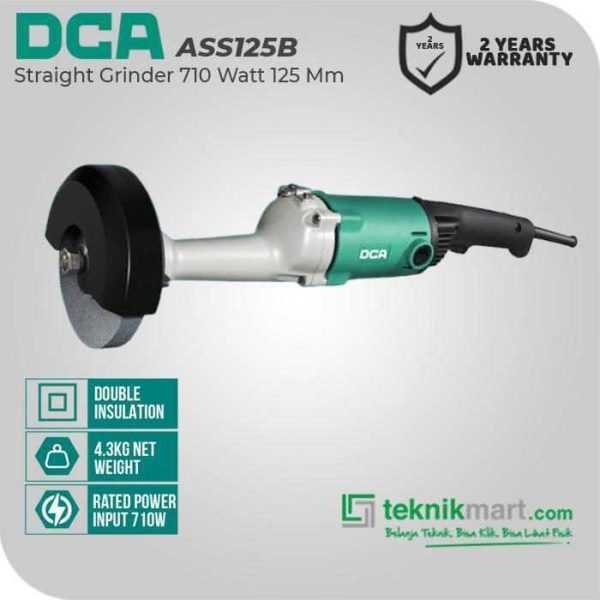 DCA ASS125B STRAIGHT GRINDER 710WATT 125MM