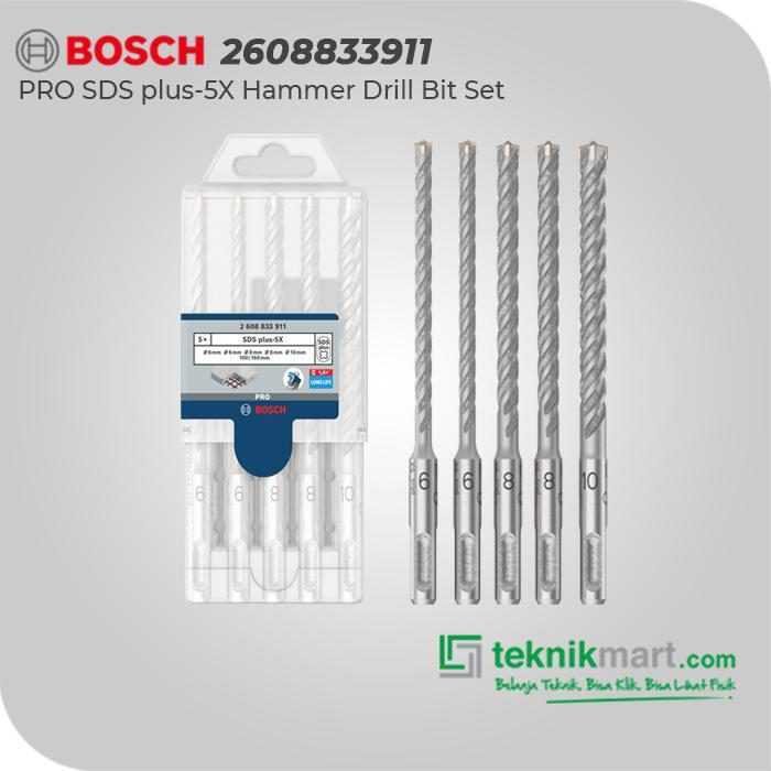 BOSCH SDS PLUS-5X HAMMER BITS 5PCS 6/6/8/8/10MM X 160MM