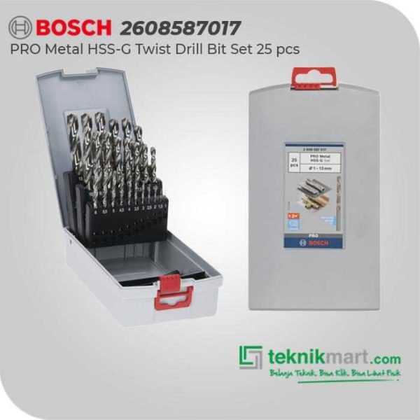 BOSCH HSS-G METAL DRILL BITS 25PCS SET PRO BOX (1-13MM)