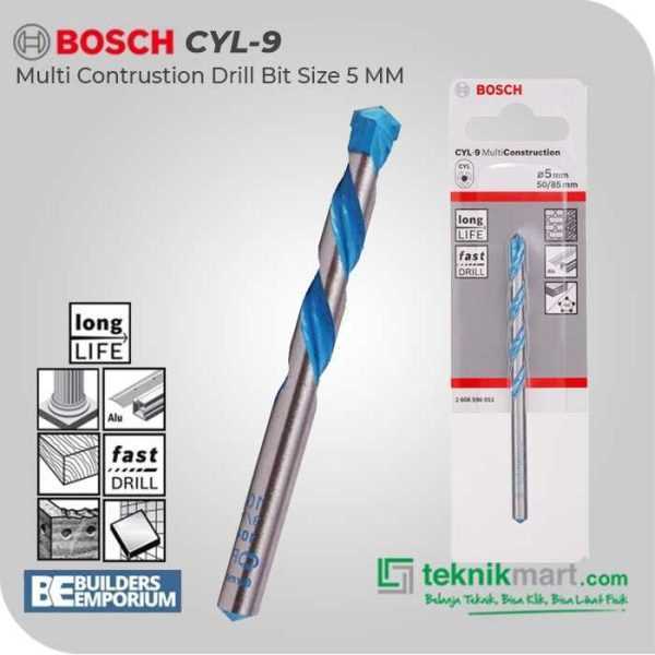 BOSCH CYL-9 MULTI CONSTRUCTION DRILL BIT 5X50X85MM