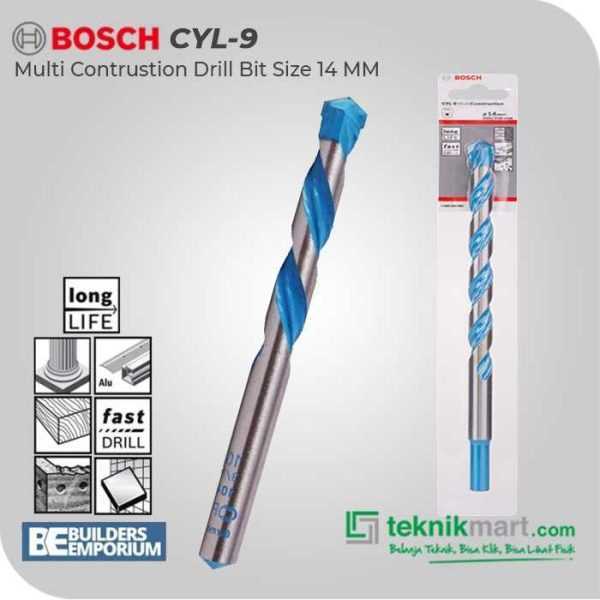 BOSCH CYL-9 MULTI CONSTRUCTION DRILL BIT 14X200X250MM