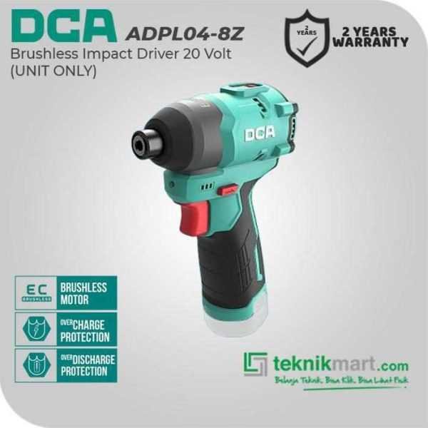 DCA ADPL04-8Z BRUSHLESS IMPACT DRIVER 12VOLT (UNIT ONLY)