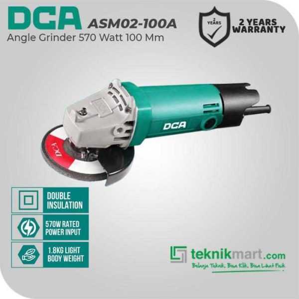 DCA ASM02-100A SMALL ANGLE GRINDER 570WATT 100MM