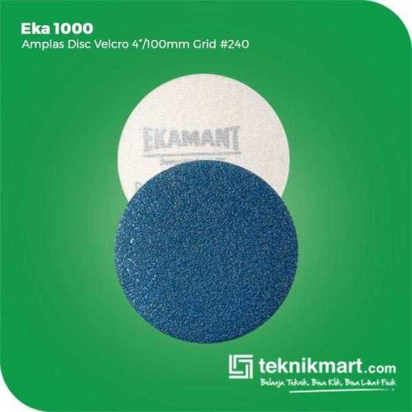 EKA 1000 AMPLAS DISC VELCRO GRID #240 4 INCH / 100MM