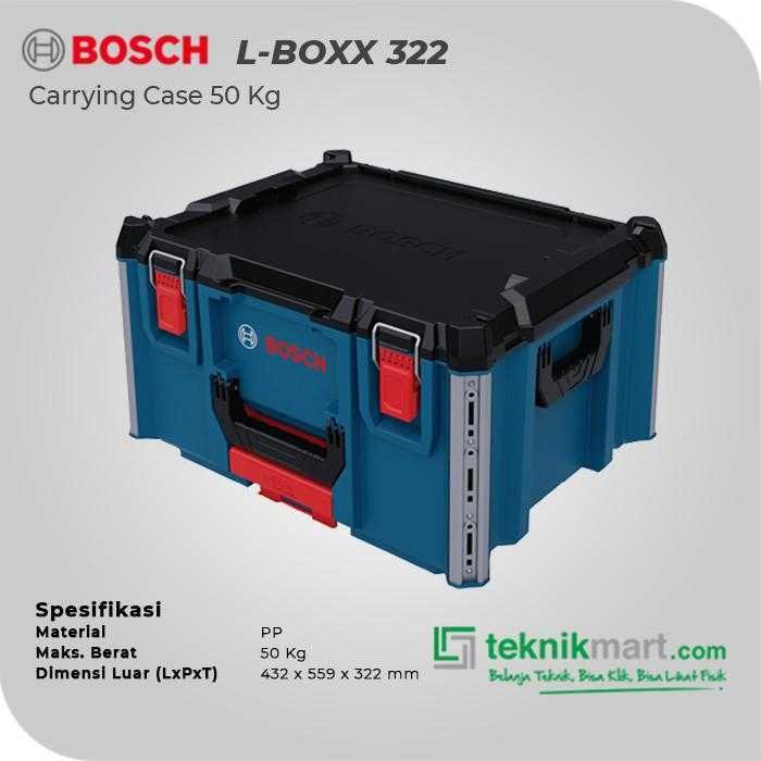 BOSCH L-BOXX 322 CARRYING CASE 50KG (432X559X322MM) - Image 2