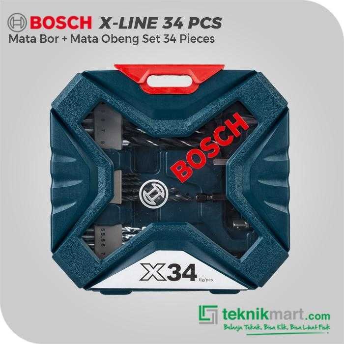 BOSCH 34 X-LINE DRILL AND SCREWDRIVER BIT MIXED SET