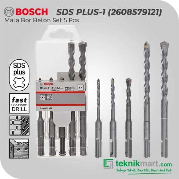 BOSCH SDS PLUS-1 HAMMER DRILL BIT SET 5PCS (5,6.5,8,10,12MM)
