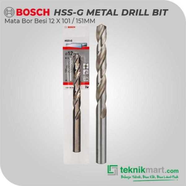 BOSCH HSS-G METAL DRILL BIT 12 X 101 / 151 MM