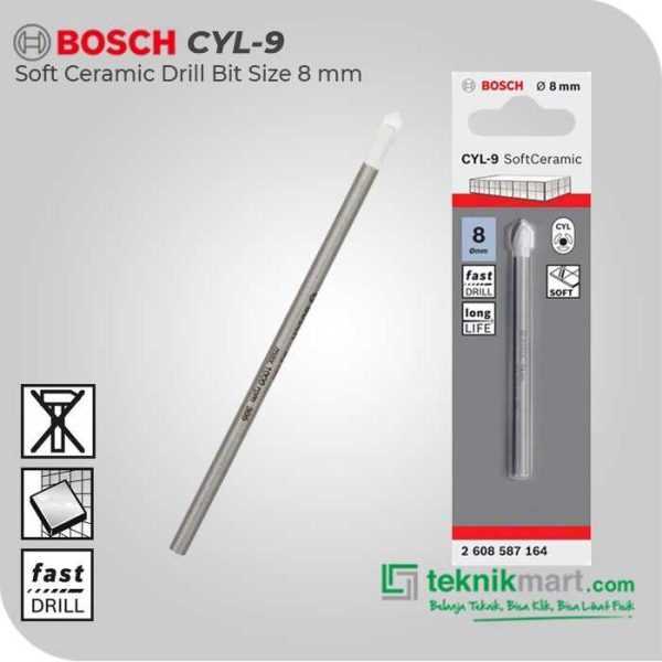 BOSCH CYL-9 SOFT CERAMIC TILE DRILL BIT 8X80MM