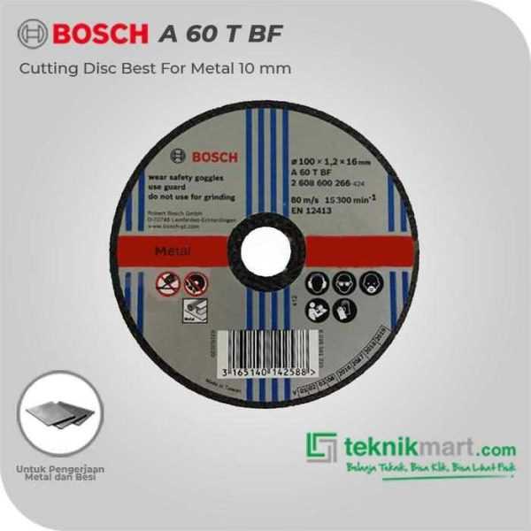 BOSCH A 60 T BF METAL CUTTING DISC EXPERT RANGE 100MM 16MM 1.2MM