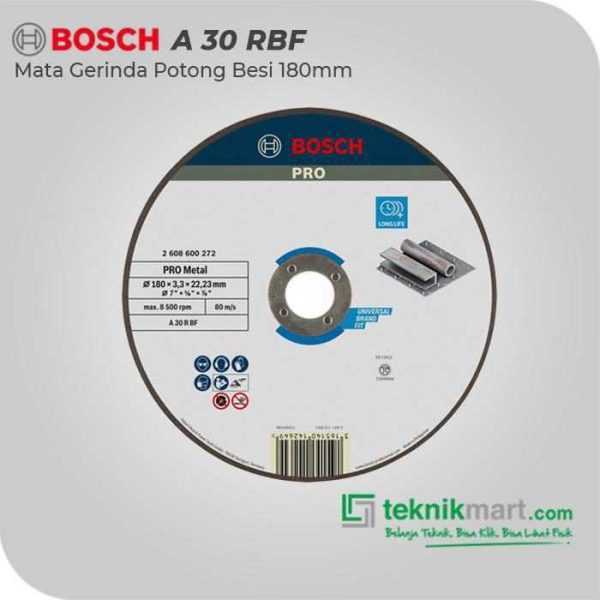 BOSCH A 30 R BF METAL CUTTING DISC EXPERT RANGE 180MM 22.23MM 3MM