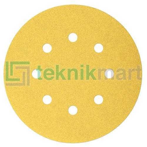 BOSCH P120 VELCRO SANDING DISC 8 HOLES 125MM