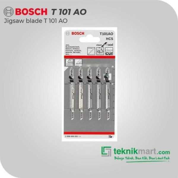 BOSCH T 101 AO JIGSAW BLADE CLEAN FOR SOFT WOOD 100MM (5 PCS)