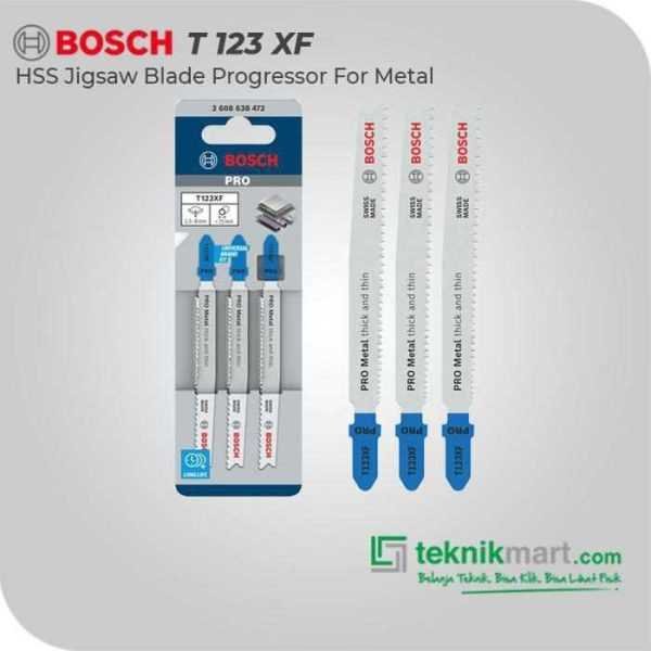 BOSCH T 123 X JIGSAW BLADE PROGRESSOR FOR METAL 100MM (3 PCS)