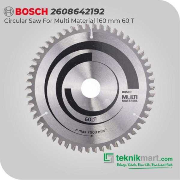 BOSCH CIRCULAR SAW BLADES FOR MULTI MATERIAL 160X25.4/19/16X2.0MM 60T