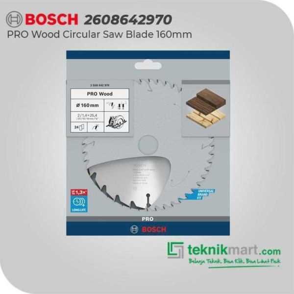 BOSCH CIRCULAR SAW BLADES EXPERT FOR WOOD 160X25.4/20/19/16X2.0MM 24T