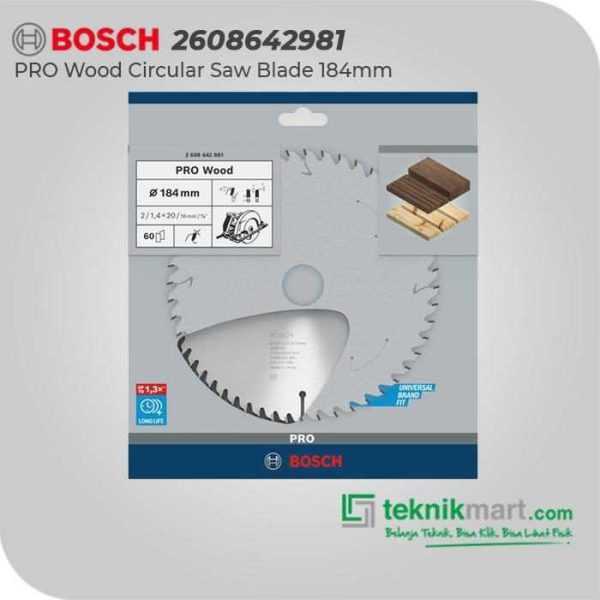 BOSCH CIRCULAR SAW BLADES EXPERT FOR WOOD 184X20/16X2.0MM 60T