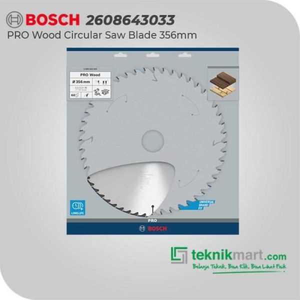 BOSCH CIRCULAR SAW BLADES EXPERT FOR WOOD 356X30/25/20X3.2MM 60T