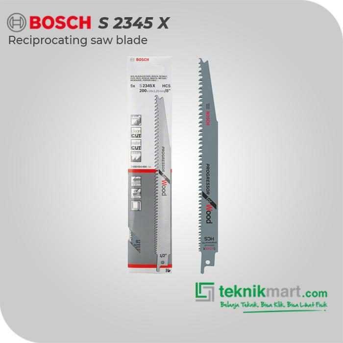 BOSCH S 2345 X SABRE SAW BLADE PROGRESSOR FOR WOOD 200MM (5 PCS)