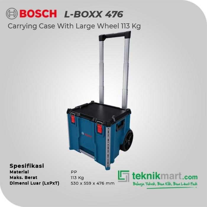 BOSCH L-BOXX CONTRACTOR 476 CARRYING CASE WITH LARGE WHEEL 113KG (530X559X476MM) - Image 2