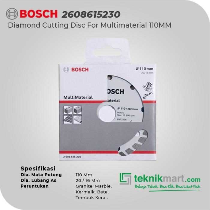 BOSCH DIAMOND CUTTING DISC FOR MULTIMATERIAL 110X16/20 MM - Image 2