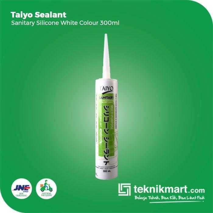 TAIYO SANITARY SILICONE SEALANT (MULTI PURPOSE) WHITE COLOUR 300ML - Image 3