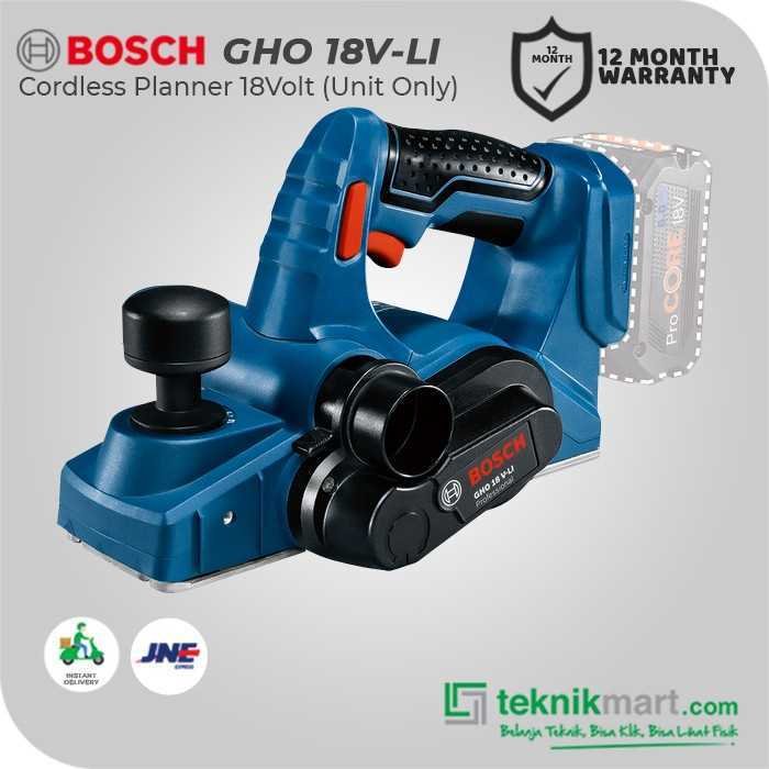 BOSCH GHO 18 V-LI CORDLESS PLANNER 18VOLT 1.6MM 14000RPM (UNIT ONLY) - Image 3
