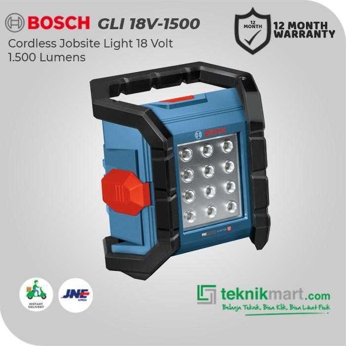 BOSCH GLI 18V-1500 CORDLESS JOBSITE LIGHT 18V 1.500LUMENS (UNIT ONLY) - Image 3
