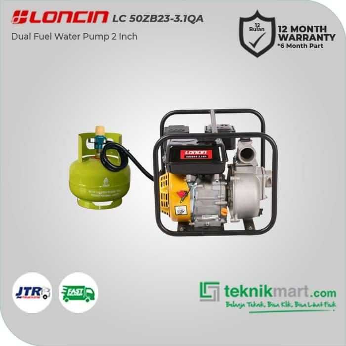 LONCIN LC50ZB23-3.1QA DUAL FUEL WATER PUMP 2" G160 - Image 3